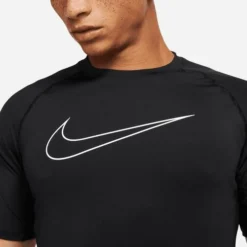 Nike Men's Pro Dri-FIT Slim Fit Short Sleeve Top -Nike Sales Store 9010007 BlackWhite 2