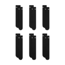 Nike Men's Everyday Cushioned Training Crew Sock (6 Pack) -Nike Sales Store 9010020 BlackWhite 2