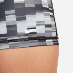 Nike Women's Pro Dri-FIT 3" Printed Short -Nike Sales Store 9010030 BlackWhite 2
