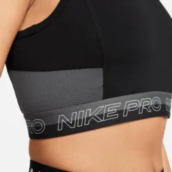 Nike Women's Pro Dri-FIT Cropped Tank Top -Nike Sales Store 9010031 BlackDarkGrey 4
