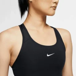Nike Women's Swoosh Medium Support Padded Sports Bra -Nike Sales Store 9010033 Black 2