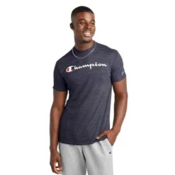 Champion Men's Graphic Heathered Powerblend Tee
