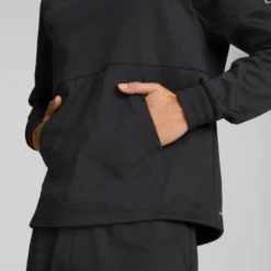 Men's Puma Fit Pwrfleece Hoodie -Nike Sales Store 9010646 Black 3