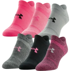 Under Armour Women's Essential Lightweight No Show Socks, 6PK