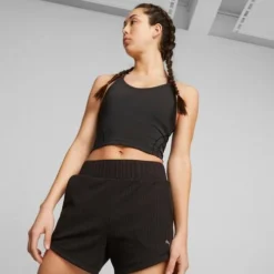 Puma Women's Studio Ultrabare Crop Top -Nike Sales Store 9010703 Black 2