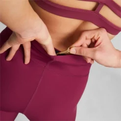 Puma Women's Studio Ultrabare High Waist 7/8 Trend Tight -Nike Sales Store 9010704 Burgundy 4