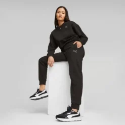 Puma Women's Better Essentials Sweatpants -Nike Sales Store 9010707 Black 5