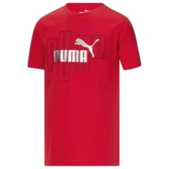 Puma Boys Logo Lab Pack Jersey SS Graphic Tee 8 Puma Boys Logo Lab Pack Jersey SS Graphic Tee -Nike Sales Store 9010715 Red 2