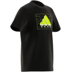 ADIDAS Boys' Soccer Graphic Tee -Nike Sales Store 9010797 Black 2