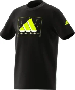 ADIDAS Boys' Soccer Graphic Tee -Nike Sales Store 9010797 Black 3