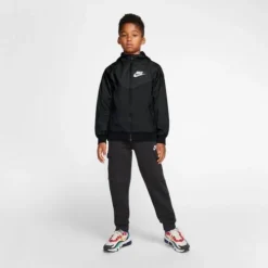 Nike Boys' Sportswear Windrunner Jacket -Nike Sales Store 9010815 BlackWhite 3