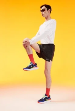 Nike Men's Dri-FIT 5" Brief-Lined Running Shorts -Nike Sales Store 9010832 BlackBlackSilver 3