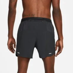 Nike Men's Dri-FIT 5" Brief-Lined Running Shorts -Nike Sales Store 9010832 BlackBlackSilver 5