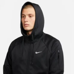 Nike Men's Therma-Fit Full Zip Fitness Top 9 Nike Men's Therma-Fit Full Zip Fitness Top -Nike Sales Store 9010841 BlackBlackWhite 3