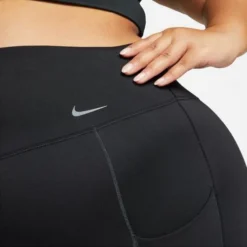 Nike Women's Dri-Fit Go High Rise 7/8 Legging, Plus Size -Nike Sales Store 9010872 BlackWhite 2