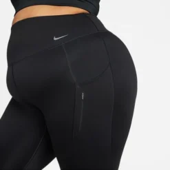 Nike Women's Dri-Fit Go High Rise 7/8 Legging, Plus Size -Nike Sales Store 9010872 BlackWhite 4