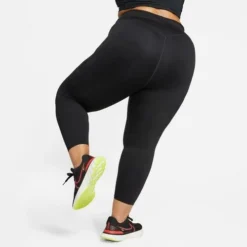 Nike Women's Dri-Fit Go High Rise 7/8 Legging, Plus Size -Nike Sales Store 9010872 BlackWhite 5