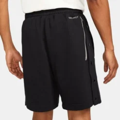 Nike Men's Dri-FIT Standard Issue 8" French Terry Basketball Short -Nike Sales Store 9010923 BlackWhite 4