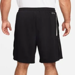 Nike Men's Dri-FIT Standard Issue 8" French Terry Basketball Short -Nike Sales Store 9010923 BlackWhite 5