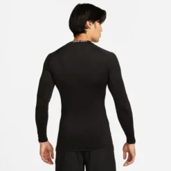 Nike Men's PRO Dri-Fit Tight Long Sleeve -Nike Sales Store 9010933 BlackWhite 4