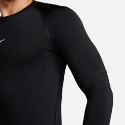 Nike Men's PRO Dri-FIT Slim Long Sleeve -Nike Sales Store 9010935 BlackWhite 4