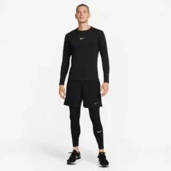 Nike Men's PRO Warm Tight -Nike Sales Store 9010941 BlackWhite 3
