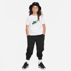 Nike Boys' Sportswear Club HBR Tee -Nike Sales Store 9010968 White 2