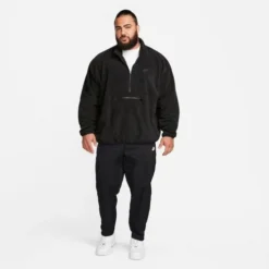 Nike Men's Club Fleece+ Half-Zip Top -Nike Sales Store 9011150 BlackBlack 3