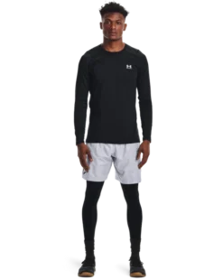 Under Armour Men's ColdGear Armour Fitted Crew Top 8 Under Armour Men's ColdGear Armour Fitted Crew Top -Nike Sales Store 9011318 BlackWhite 2