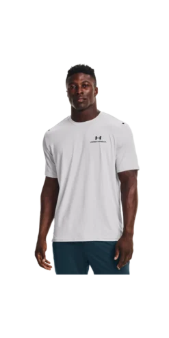 Under Armour Men's UA Rush™ Energy Short Sleeve Top 8 Under Armour Men's UA Rush™ Energy Short Sleeve Top -Nike Sales Store 9011321 HaloGreyBlack 2