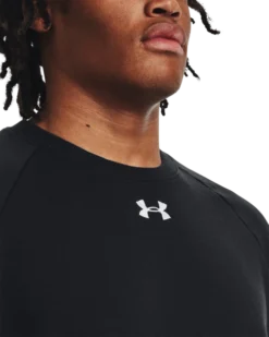 Under Armour Men's Rival Fleece Crewneck -Nike Sales Store 9011327 BlackWhite 3