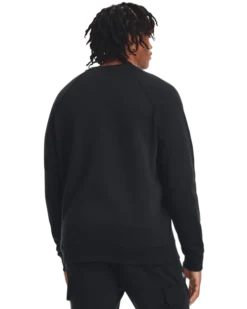 Under Armour Men's Rival Fleece Crewneck -Nike Sales Store 9011327 BlackWhite 4