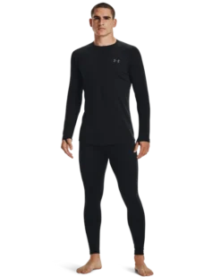 Under Armour Men's Packaged Base 3.0 Crew -Nike Sales Store 9011336 BlackPitchGrey 2