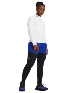 Under Armour Women's ColdGear Authentics Legging -Nike Sales Store 9011340 BlackWhite 3