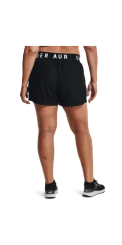 Under Armour Women's Play Up 5" Short (Plus Size) -Nike Sales Store 9011357 BlackBlackWhite 3