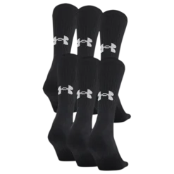 Under Armour Men's Training Cotton Crew Sock (6 Pack) -Nike Sales Store 9014189 Black 3