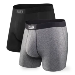 Saxx Men's Ultra Super Soft Boxer Brief Fly, 2-Pack