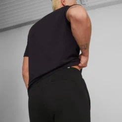 Puma Men's Essentials+ Two-Tone 10" Short -Nike Sales Store 9016095 BlackWhite 3