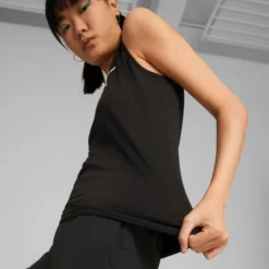 Puma Women's ESS Logo Tank Top -Nike Sales Store 9016100 Black 3