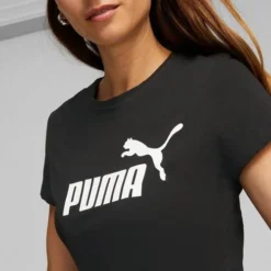 Puma Women's ESS Logo Tee -Nike Sales Store 9016101 Black 3
