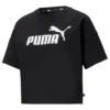 Puma Women's Essentials Cropped Logo Tee