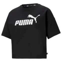 Puma Women's Essentials Cropped Logo Tee