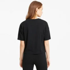 Puma Women's Essentials Cropped Logo Tee -Nike Sales Store 9016103 Black 2
