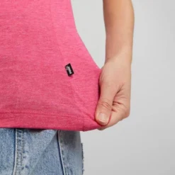 Puma Women's ESS Logo Heather Tee -Nike Sales Store 9016105 GreyishPurple 4