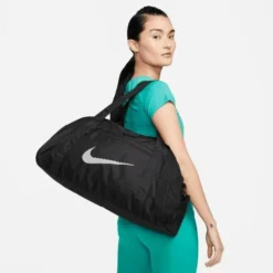 Nike Women's Gym Club Duffel Bag -Nike Sales Store 9020151 BlackBlackWhite 5