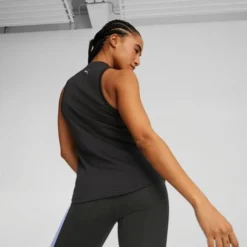 Puma Women's Fit Logo Tank -Nike Sales Store 9020184 BlackPurple 2