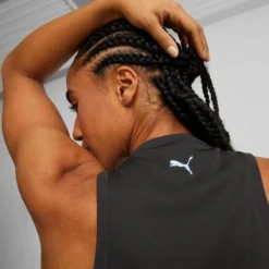 Puma Women's Fit Logo Tank -Nike Sales Store 9020184 BlackPurple 3