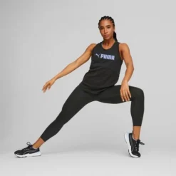 Puma Women's Fit Logo Tank -Nike Sales Store 9020184 BlackPurple 5