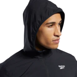 Reebok Men's Training Woven Jacket -Nike Sales Store 9021095 Black 4