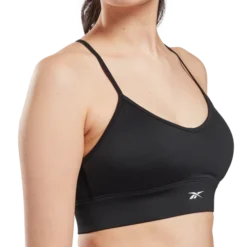 Reebok Women's Workout Ready Tri-Back Sports Bra -Nike Sales Store 9021109 Black 3